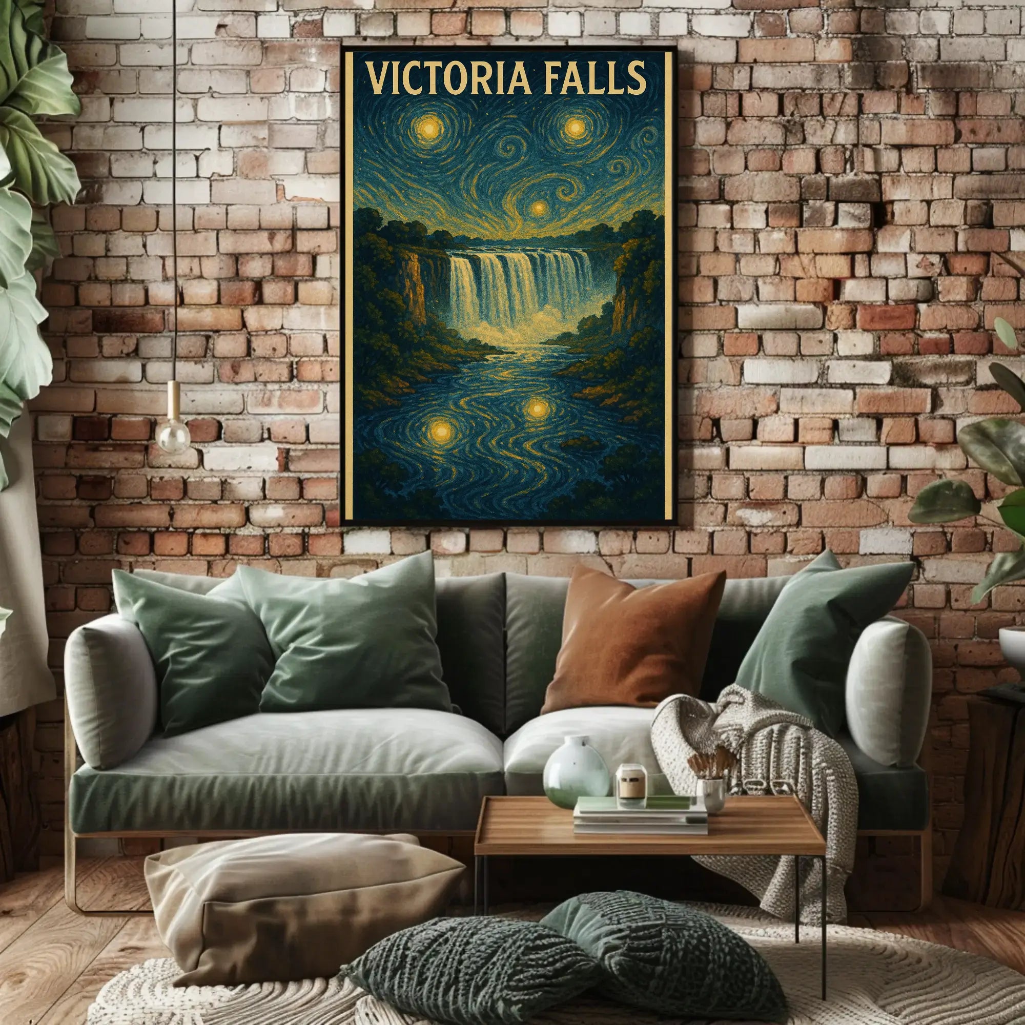 Victoria Falls Celestial Dream Travel Poster PosterGoat