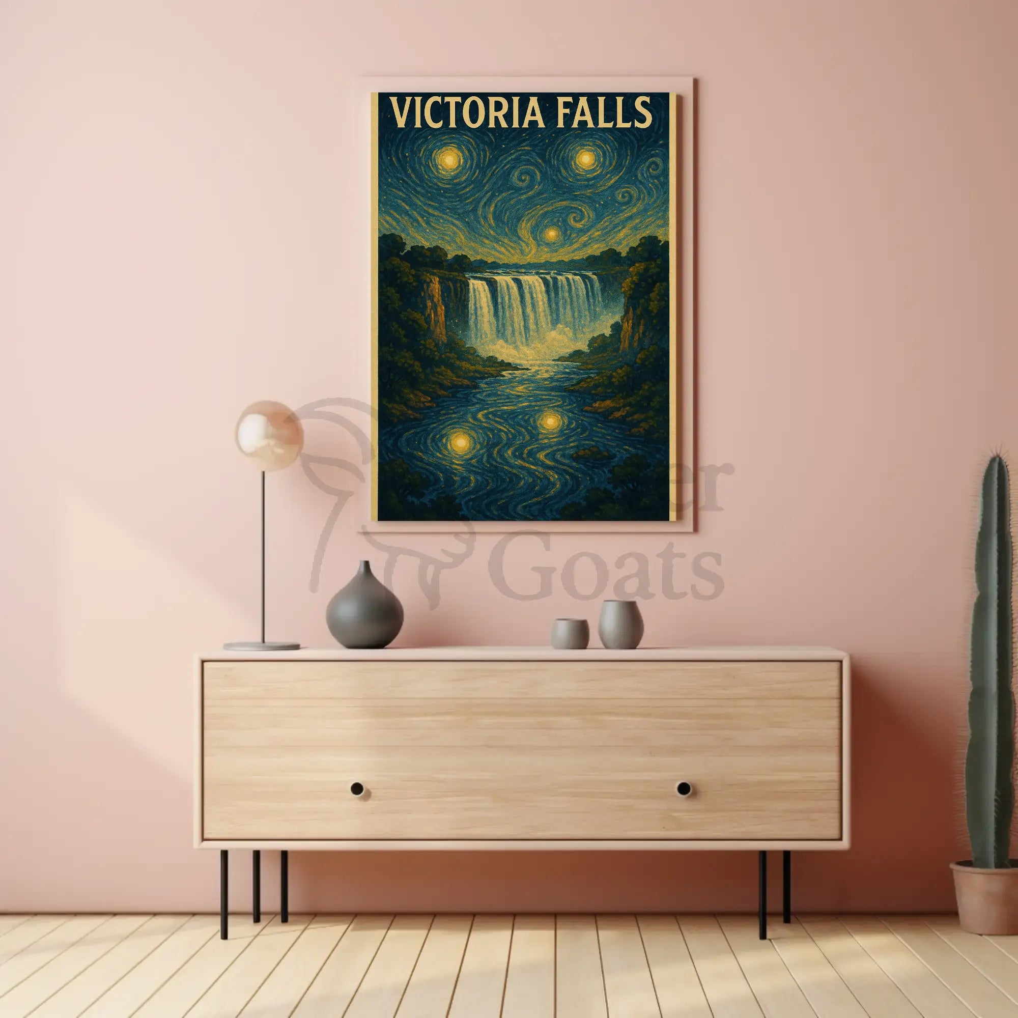 Victoria Falls Celestial Dream Travel Poster PosterGoat