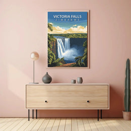 Victoria Falls Travel Poster PosterGoat