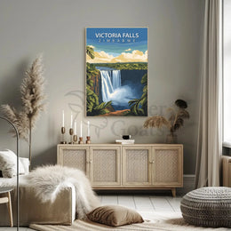 Victoria Falls Travel Poster PosterGoat