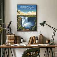 Victoria Falls Travel Poster PosterGoat