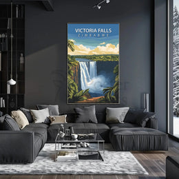Victoria Falls Travel Poster PosterGoat