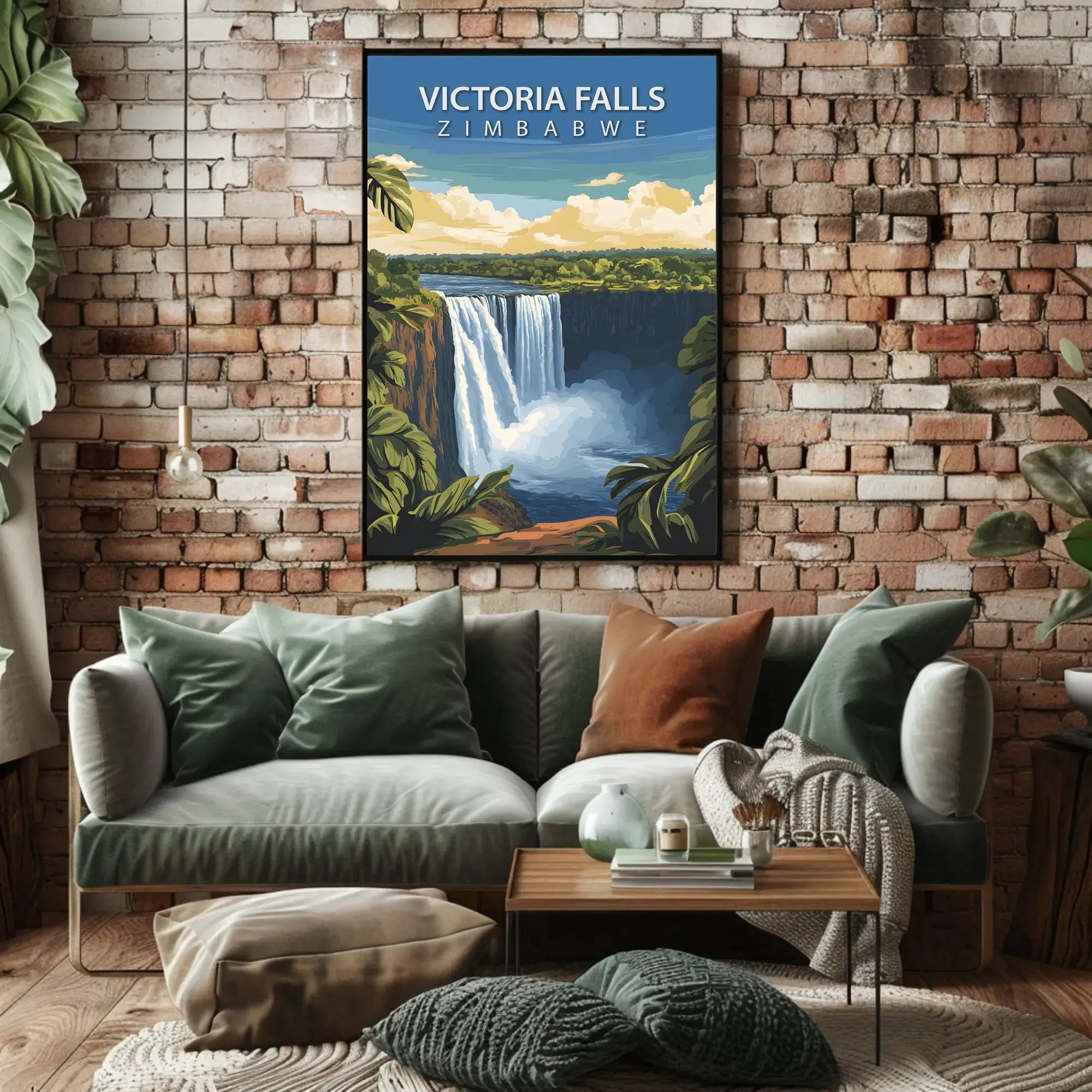 Victoria Falls Travel Poster PosterGoat