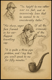 Victorian Detective Illustration Art Print Poster PosterGoat