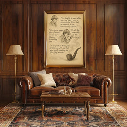 Victorian Detective Illustration Art Print Poster PosterGoat