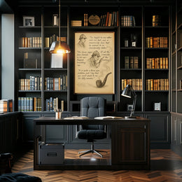 Victorian Detective Illustration Art Print Poster PosterGoat