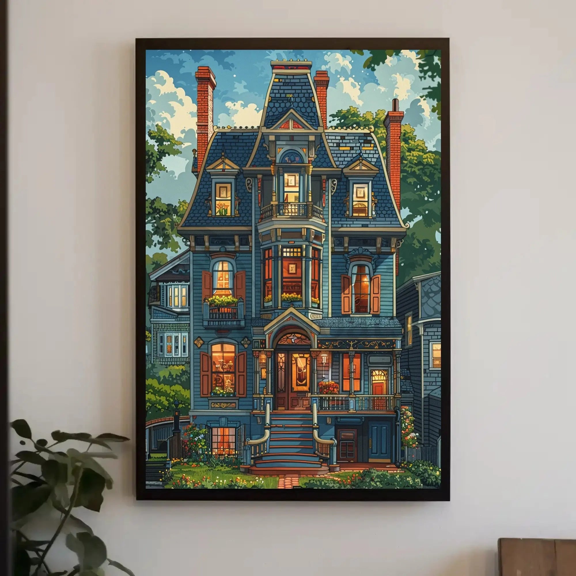 Victorian Elegance Illustrated Cultural Heritage Poster PosterGoat