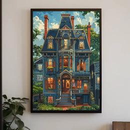 Victorian Elegance Illustrated Cultural Heritage Poster PosterGoat