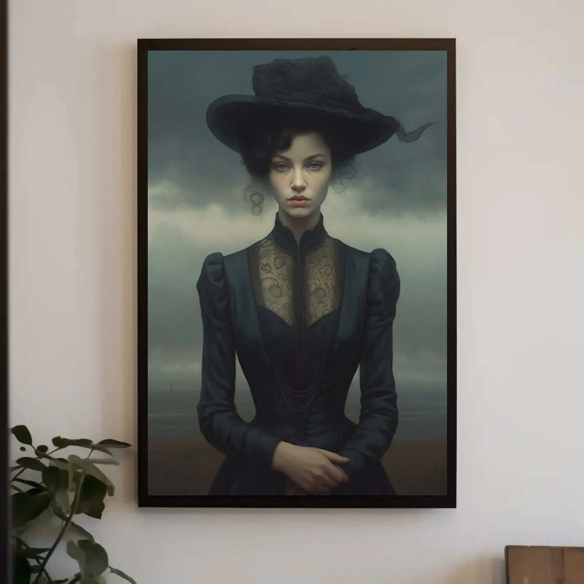Victorian Elegance in Monochrome Heritage Poster showcases timeless sophistication and intricate Victorian charm.