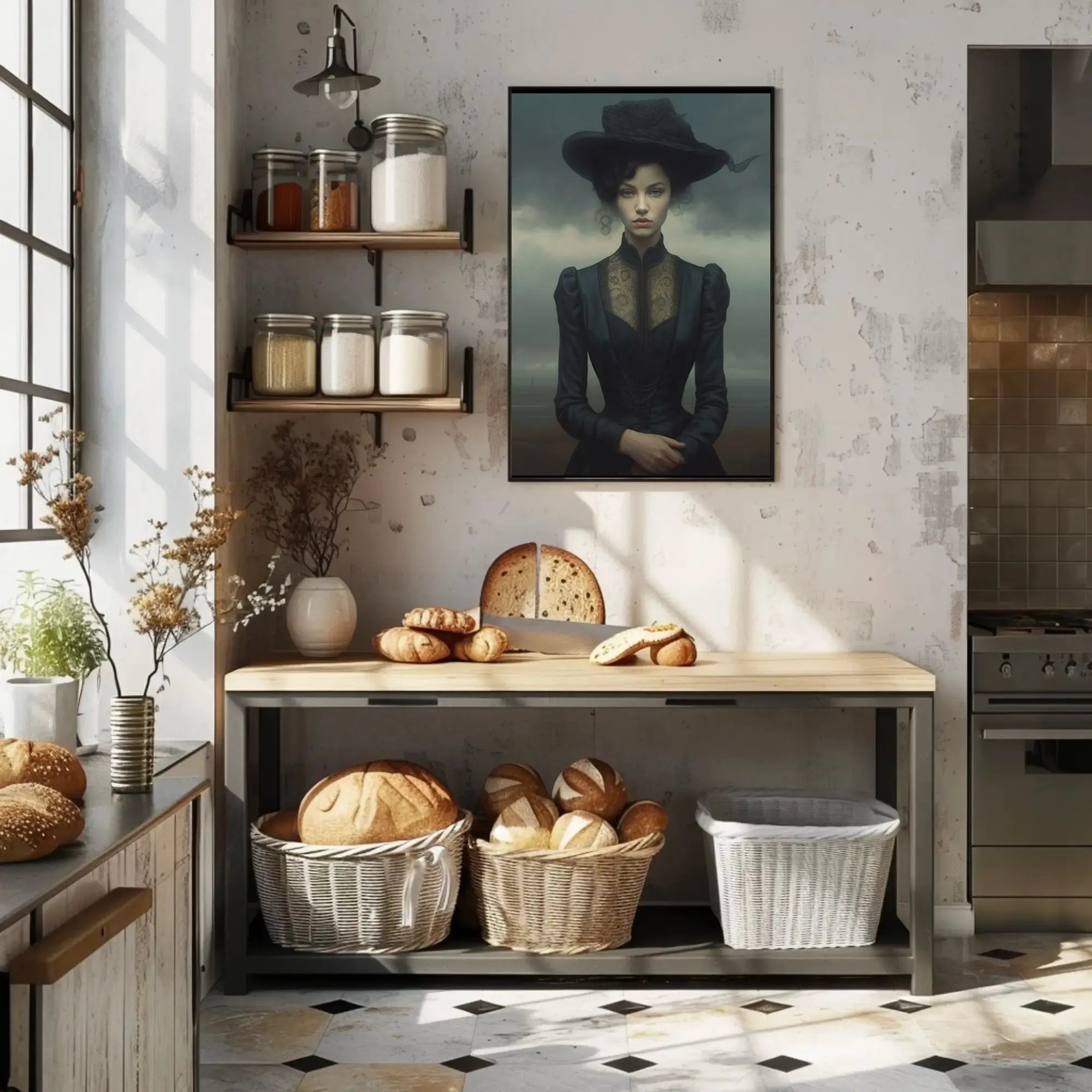 Elevate your decor with the Victorian Elegance in Monochrome Heritage Poster, showcasing timeless sophistication.