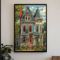 Victorian Elegance: Classic Home Illustration Cultural or Heritage Poster PosterGoat