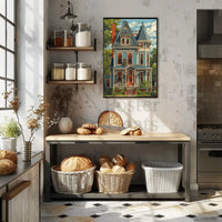 Victorian Elegance: Classic Home Illustration Cultural or Heritage Poster PosterGoat