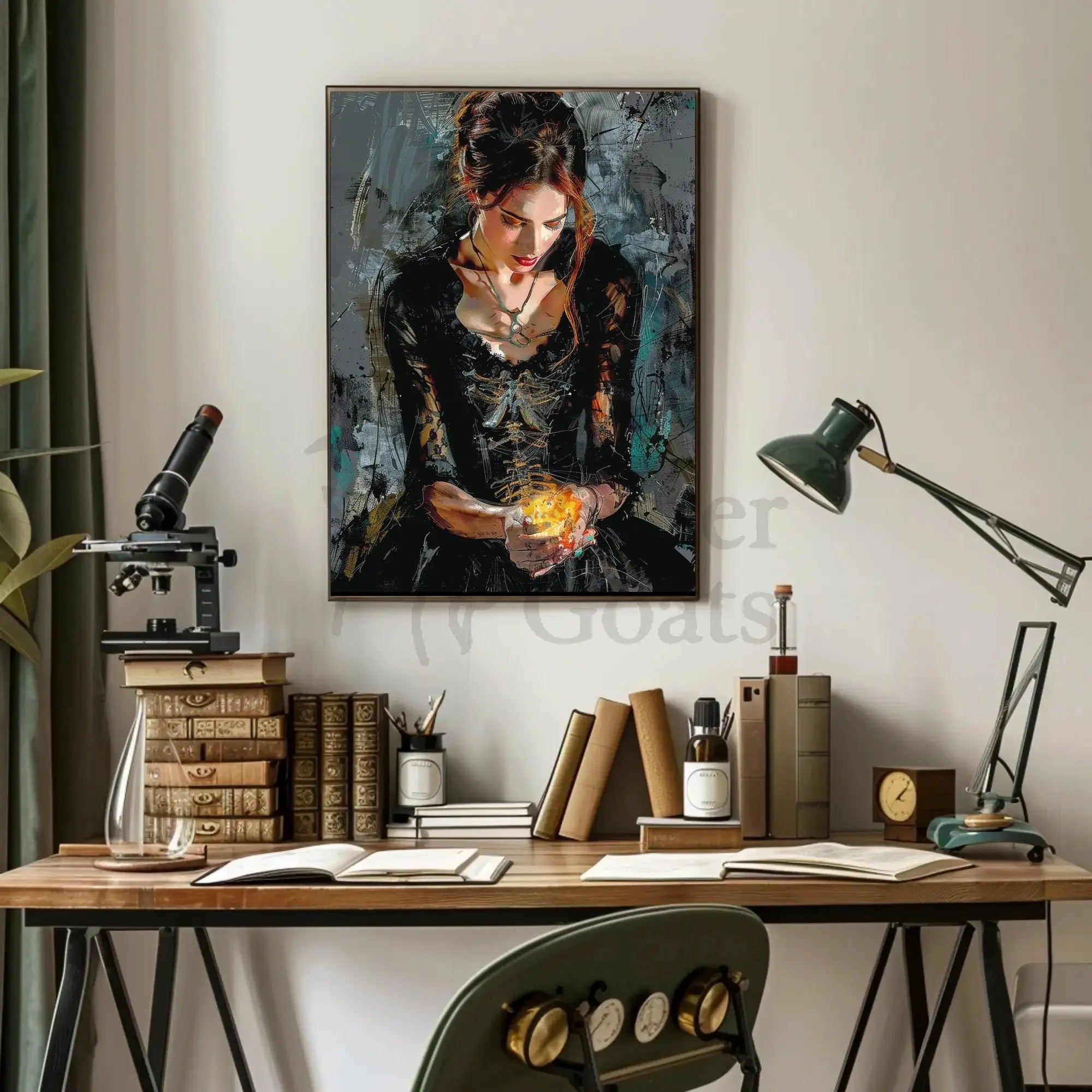 Victorian Era Mystical Woman Abstract, Artistic, or Pop Culture Poster PosterGoat