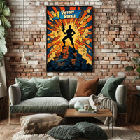 Victory Royale Comic Style Gaming Triumph Pop Culture Poster PosterGoat
