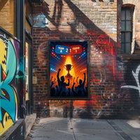Victory Trophy Highlighted in Sports Competition Poster PosterGoat