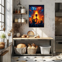 Victory Trophy Highlighted in Sports Competition Poster PosterGoat