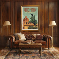 Vienna Architectural Charm Vintage Travel Poster PosterGoat