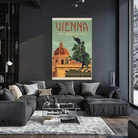 Vienna Architectural Charm Vintage Travel Poster PosterGoat