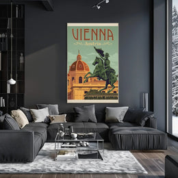 Vienna Architectural Charm Vintage Travel Poster PosterGoat