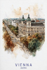 Vienna Cityscape Elegance Travel Poster PosterGoat