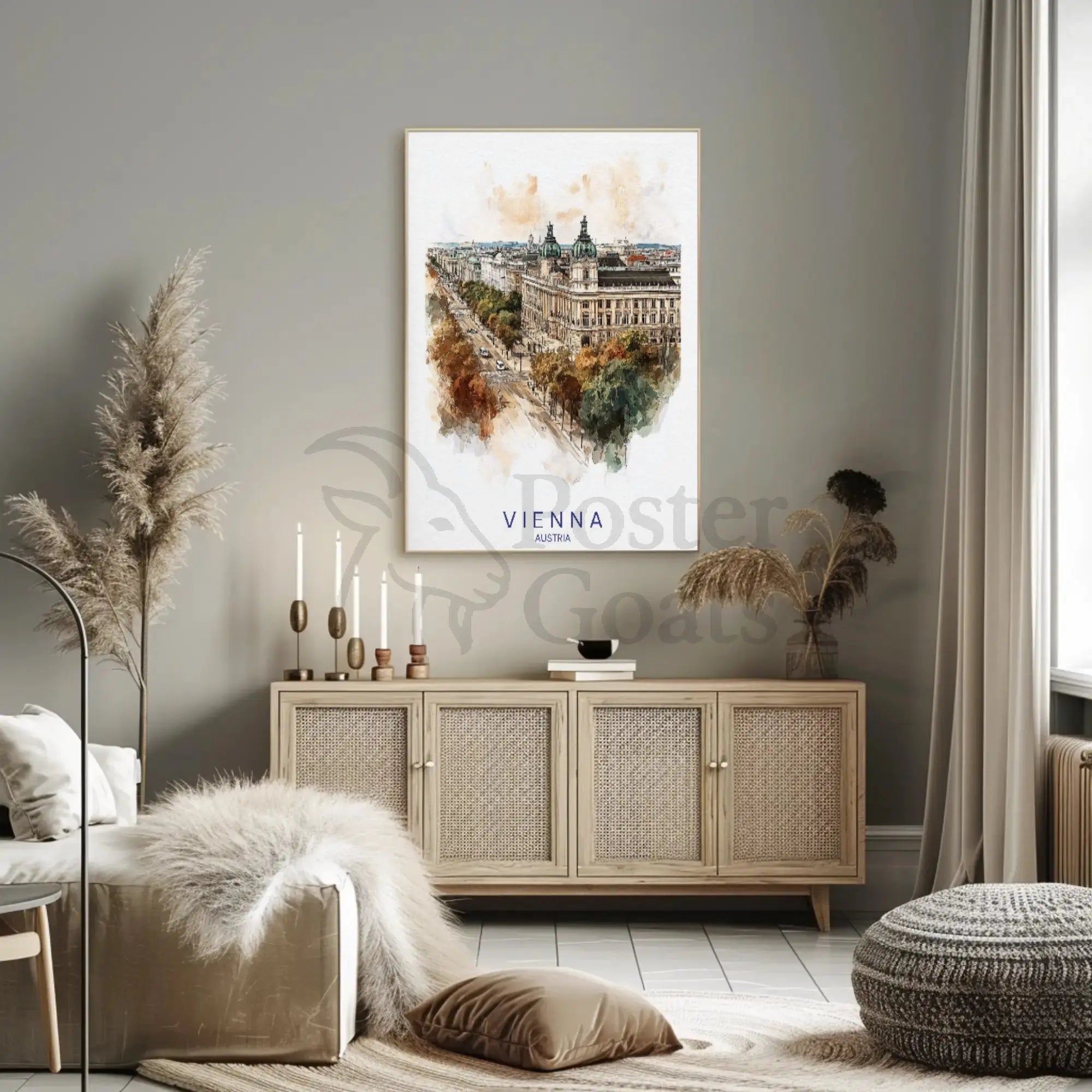 Vienna Cityscape Elegance Travel Poster PosterGoat