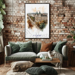 Vienna Cityscape Elegance Travel Poster PosterGoat