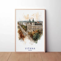 Vienna Cityscape Elegance Travel Poster PosterGoat