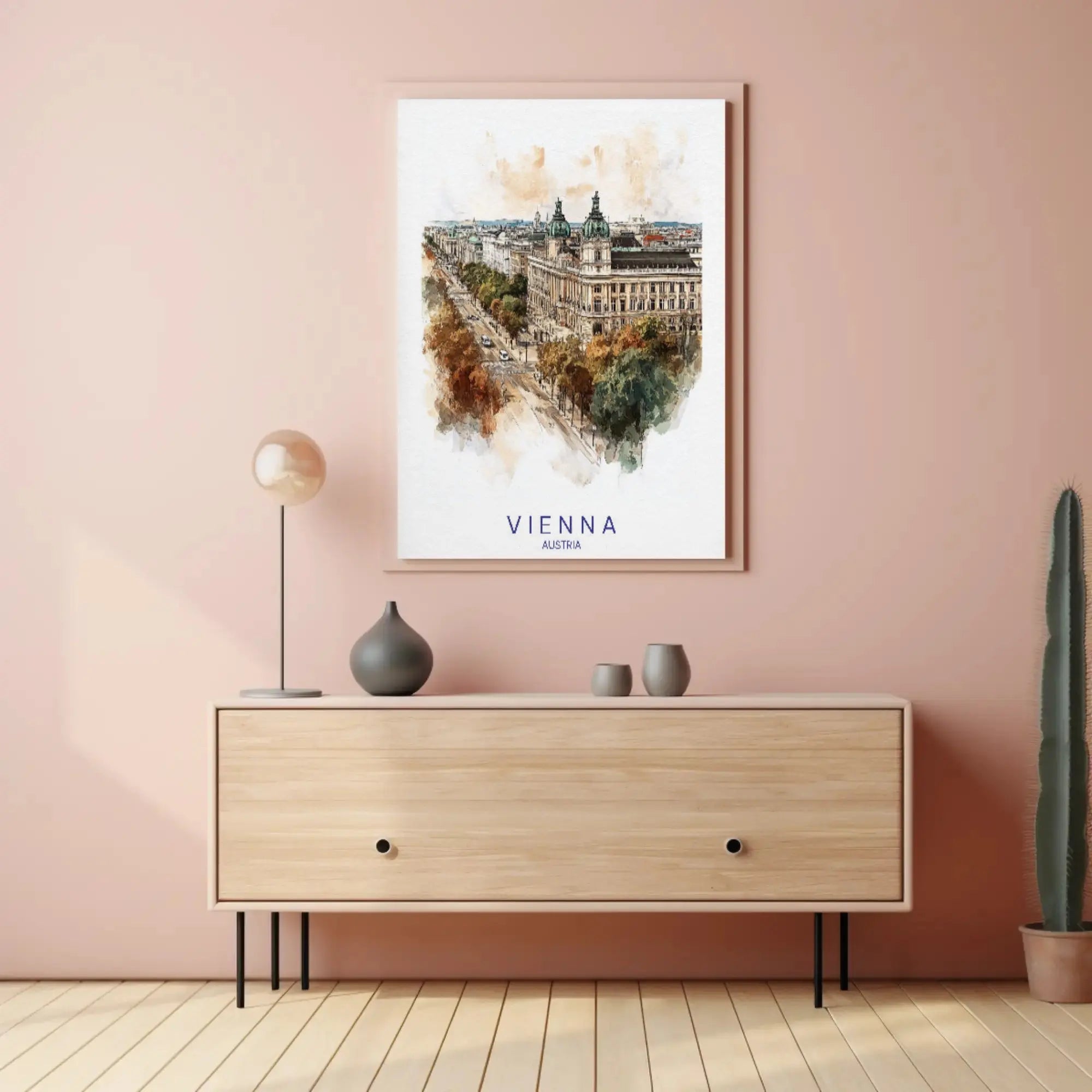 Vienna Cityscape Elegance Travel Poster PosterGoat