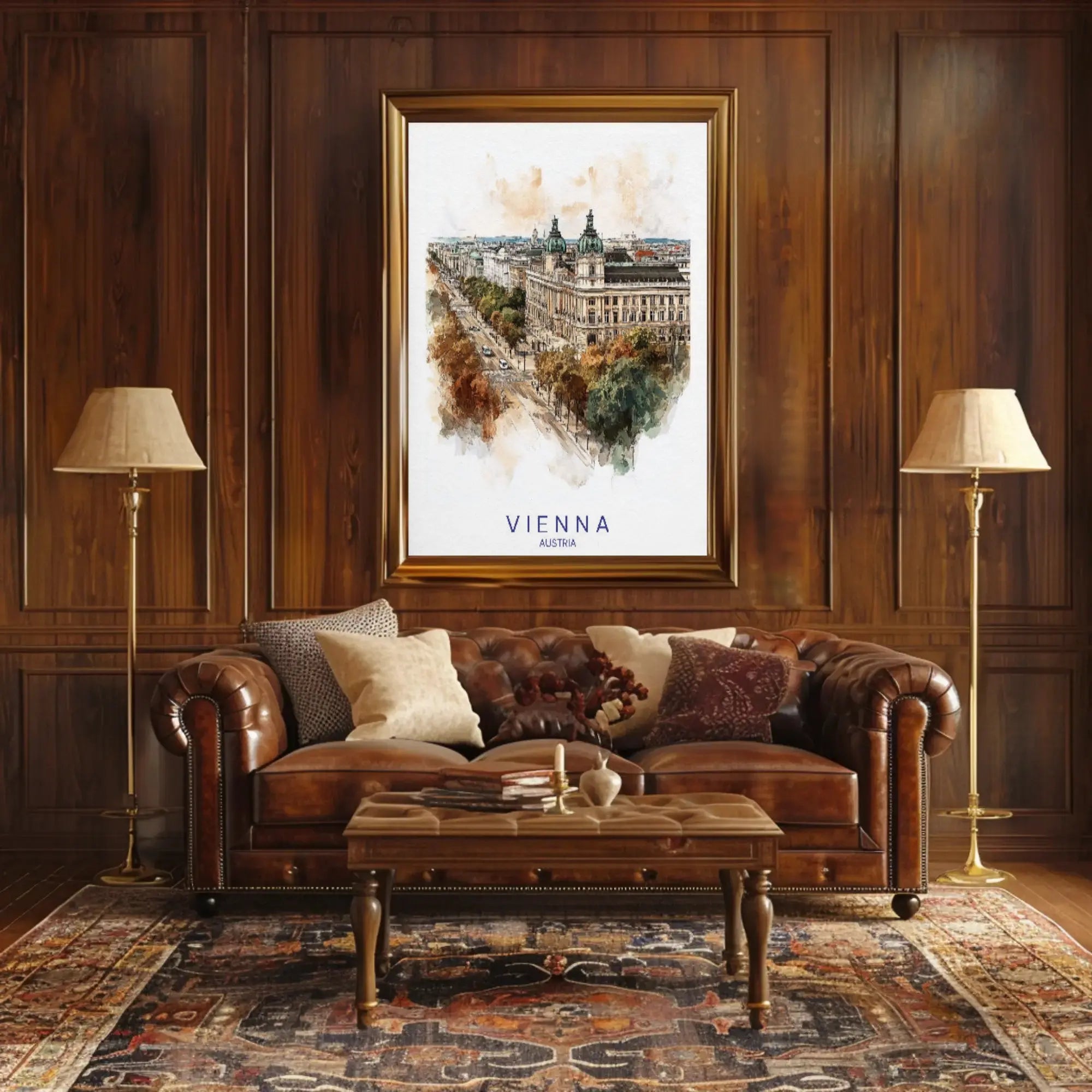 Vienna Cityscape Elegance Travel Poster PosterGoat
