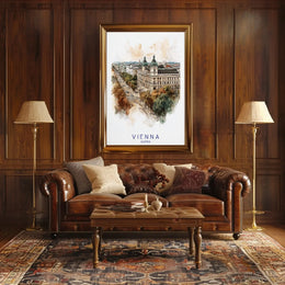 Vienna Cityscape Elegance Travel Poster PosterGoat