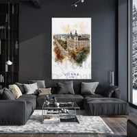 Vienna Cityscape Elegance Travel Poster PosterGoat