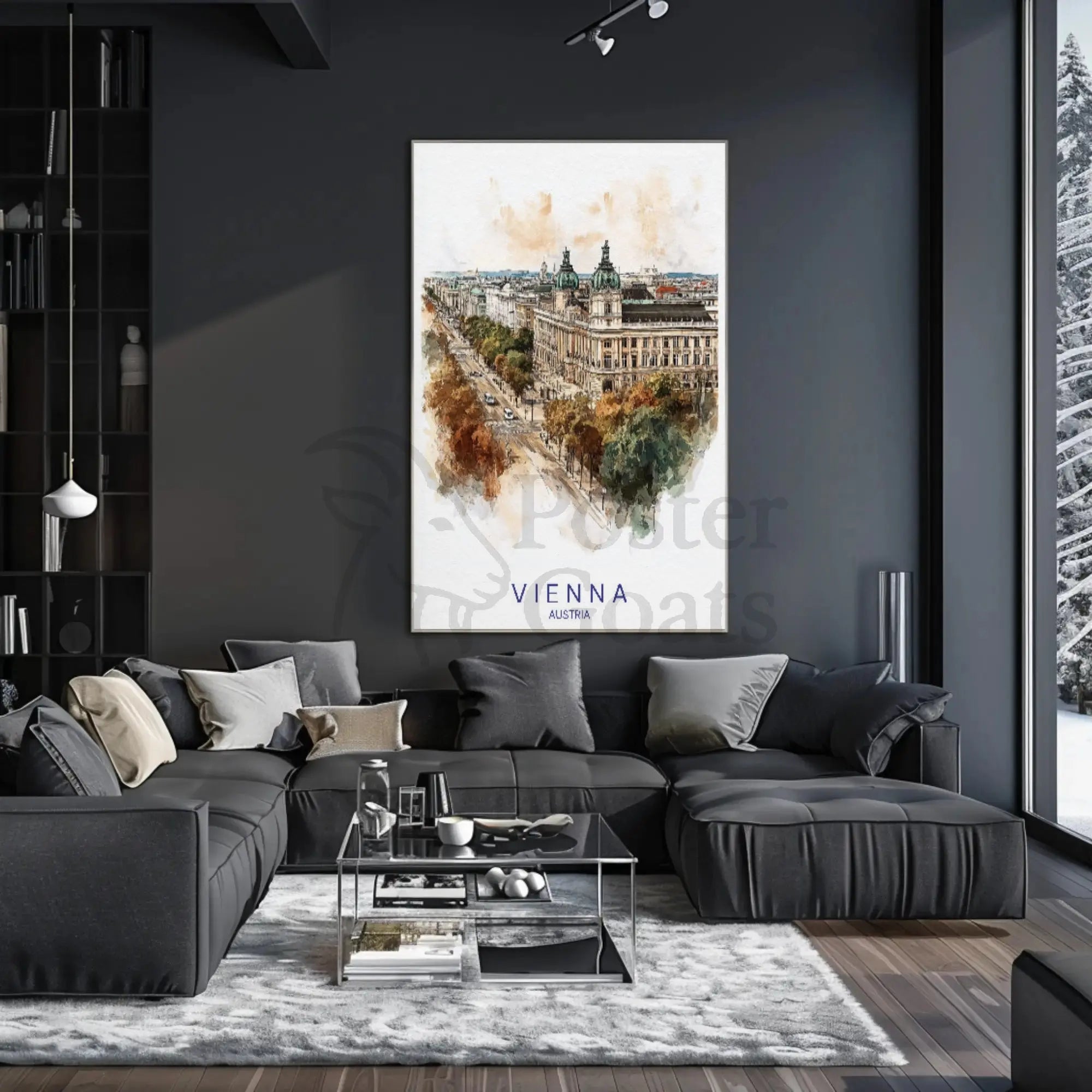 Vienna Cityscape Elegance Travel Poster PosterGoat