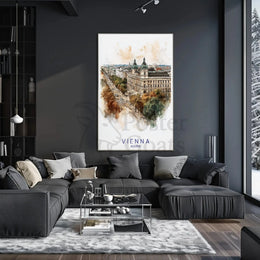Vienna Cityscape Elegance Travel Poster PosterGoat