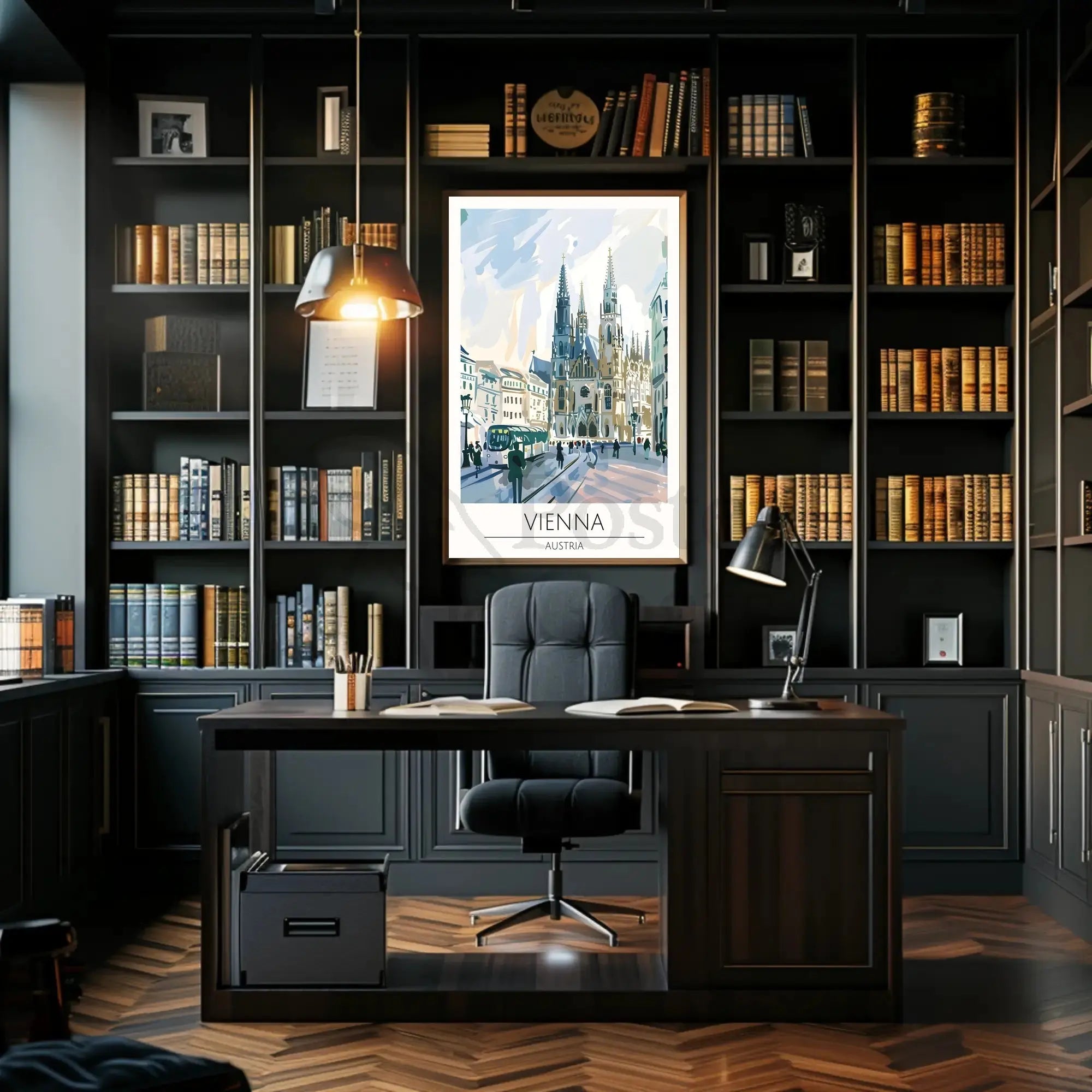 Vienna Dreamscape City Life Travel Poster PosterGoat