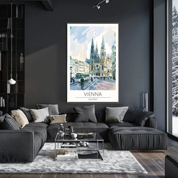 Vienna Dreamscape City Life Travel Poster PosterGoat