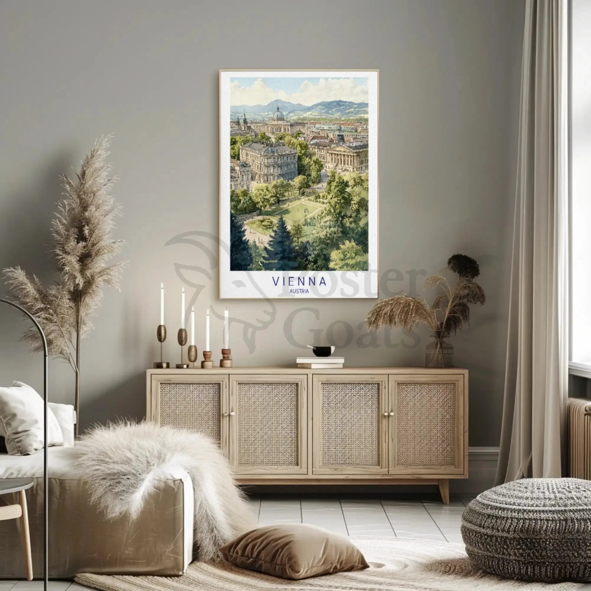 Vienna in Watercolor: A Classic Travel Poster PosterGoat