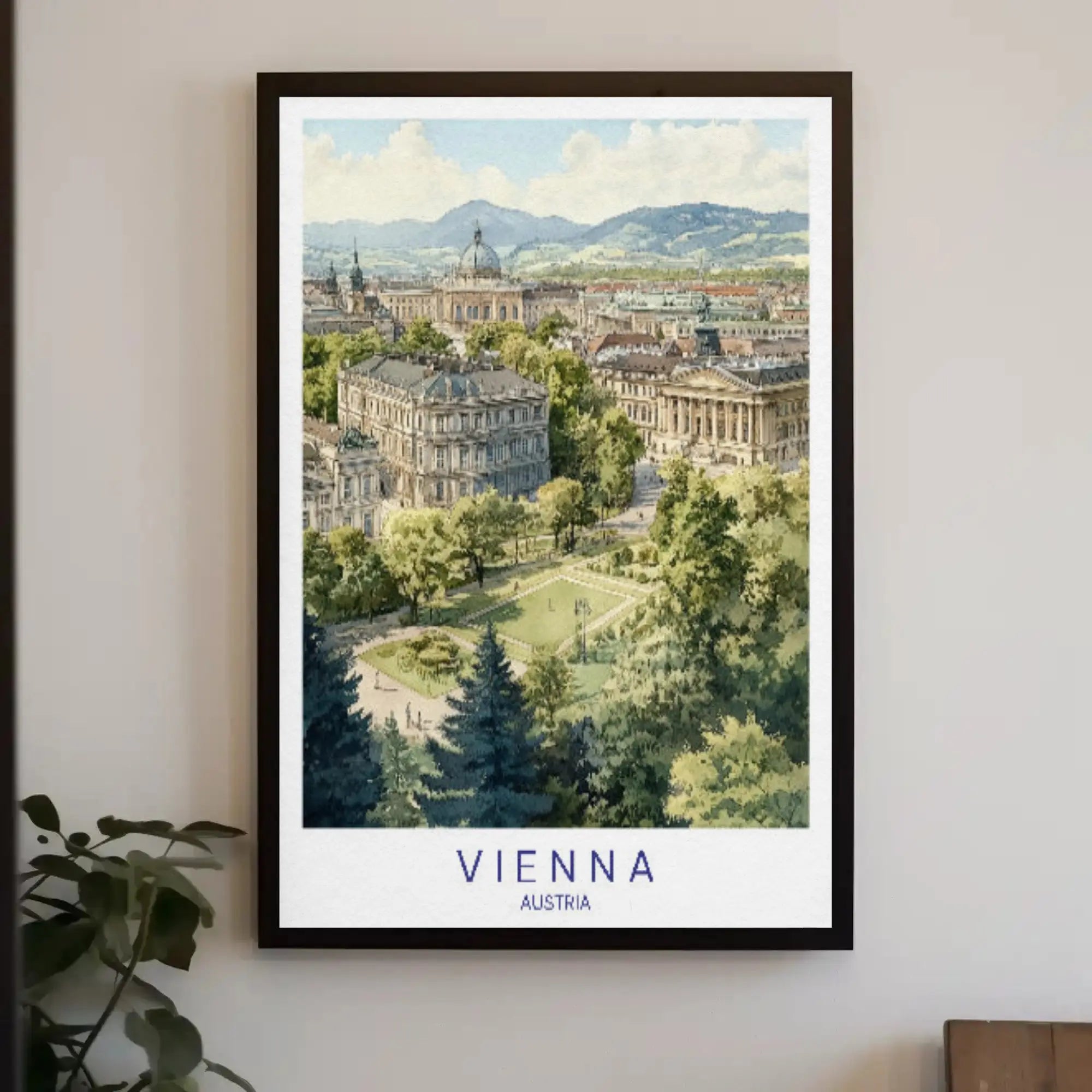 Vienna in Watercolor: A Classic Travel Poster PosterGoat