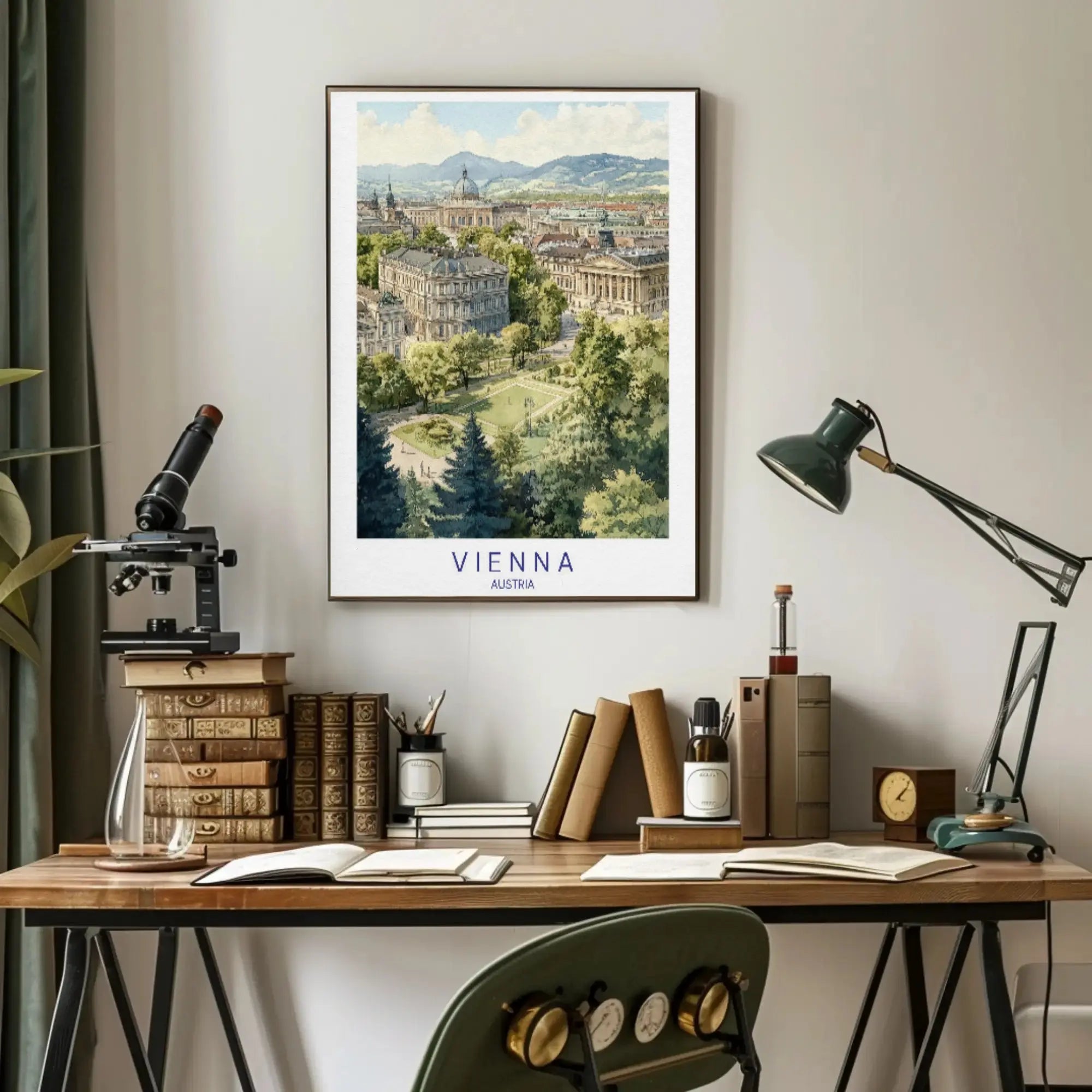 Vienna in Watercolor: A Classic Travel Poster PosterGoat