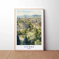 Vienna in Watercolor: A Classic Travel Poster PosterGoat