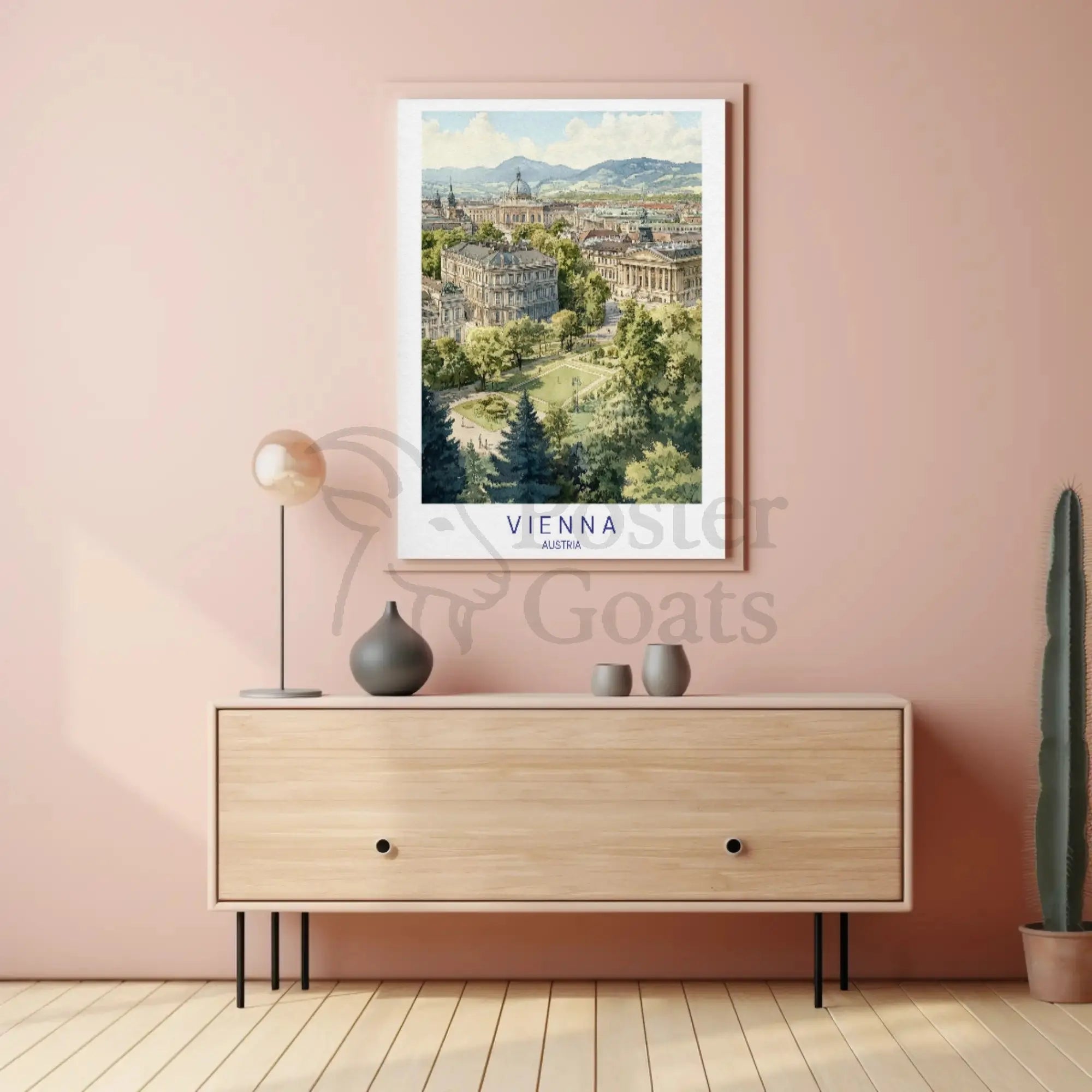 Vienna in Watercolor: A Classic Travel Poster PosterGoat