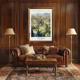 Vienna in Watercolor: A Classic Travel Poster PosterGoat