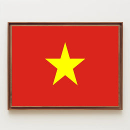 Vietnam Flag with Bold Patriotic Symbolism Country Flag Poster PosterGoat