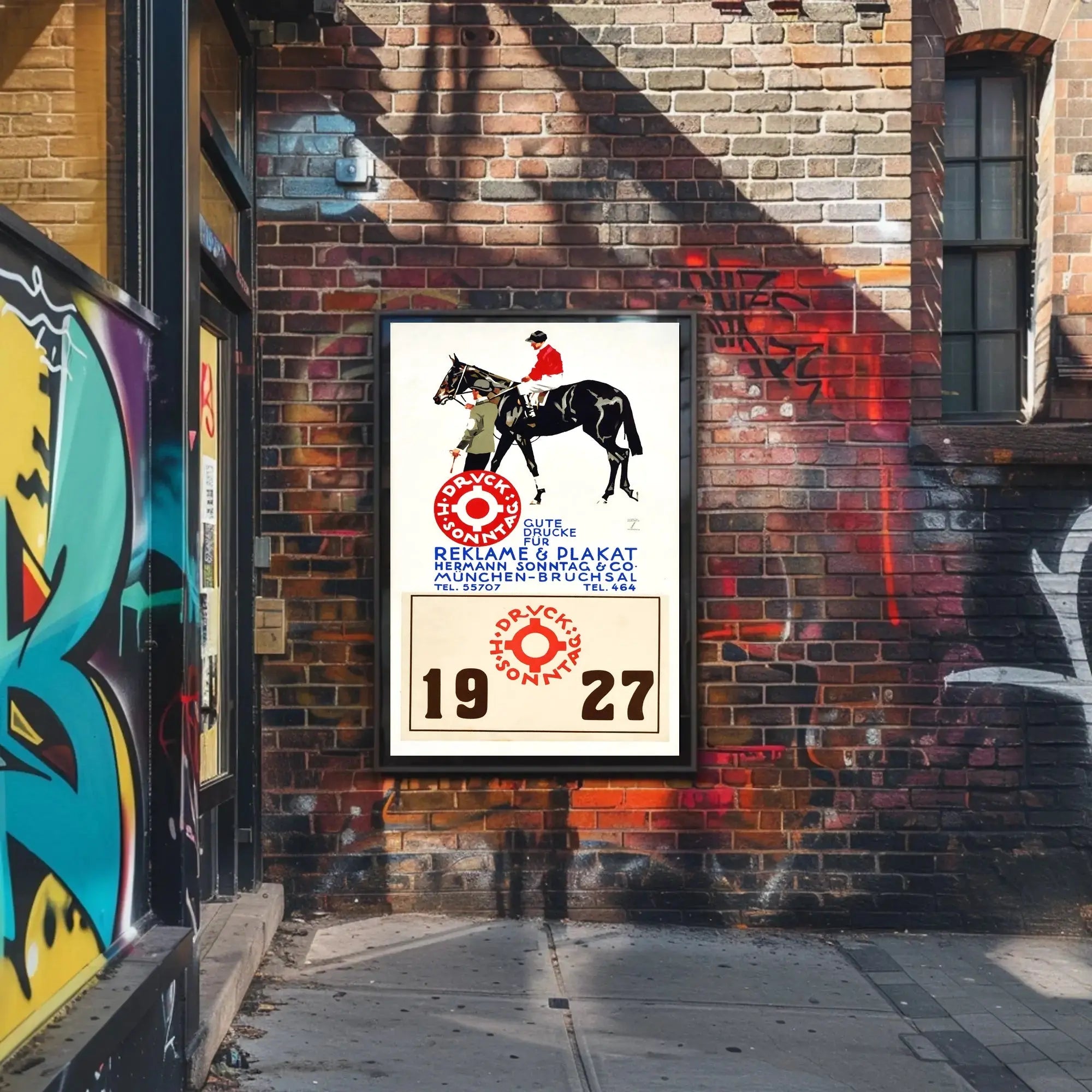 Vintage 1927 Equestrian Racing Print - Sports Poster PosterGoat