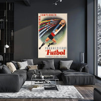 Vintage 1952 Chile Soccer Event Poster Sports Poster PosterGoat