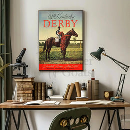 Vintage 64th Kentucky Derby 1938 Horse Racing Sports Poster PosterGoat