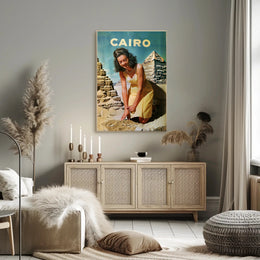 Vintage Adventure in Cairo: Travel Poster PosterGoat