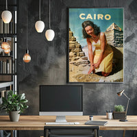 Vintage Adventure in Cairo: Travel Poster PosterGoat