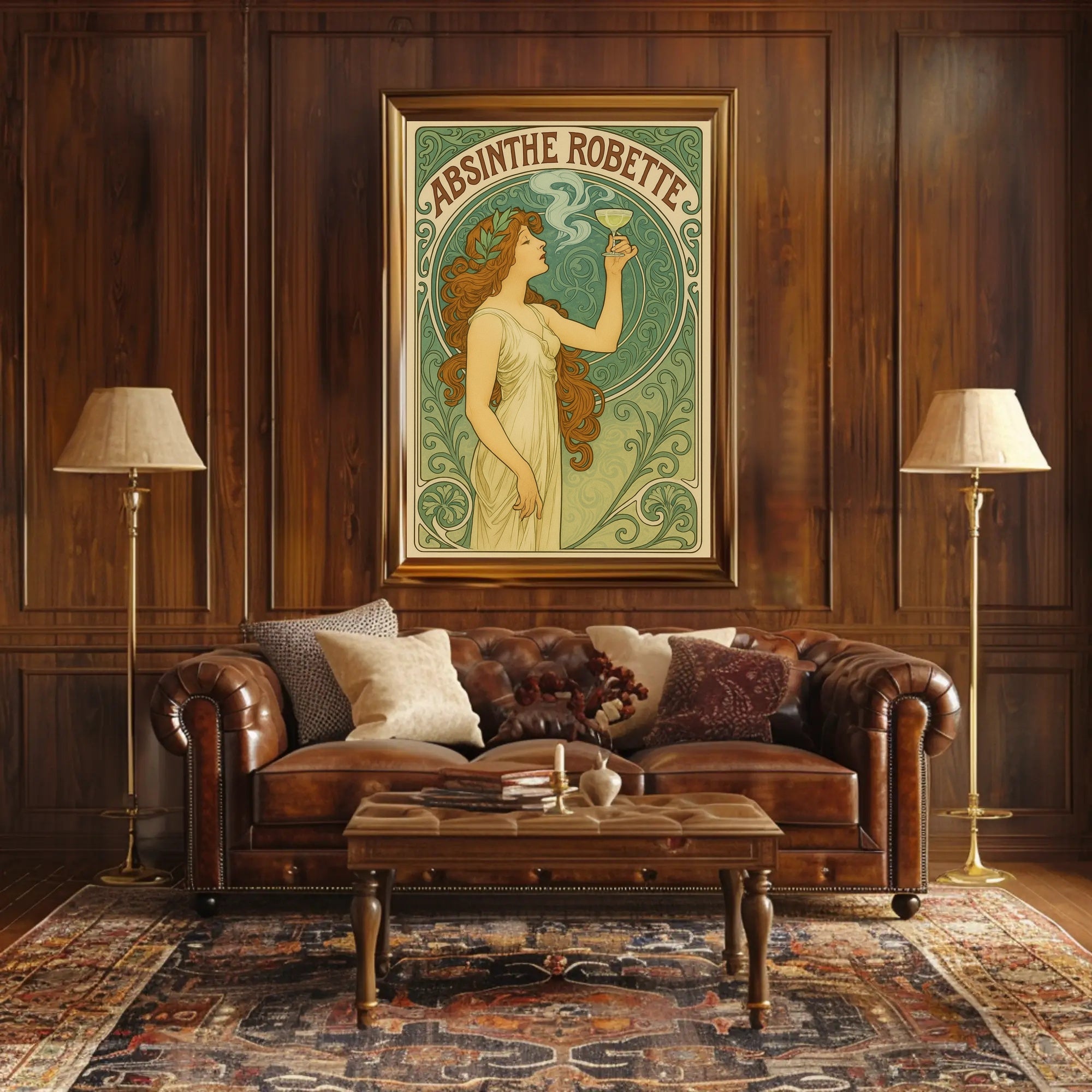 Vintage Art Nouveau Absinthe Robette Artistic Poster PosterGoat