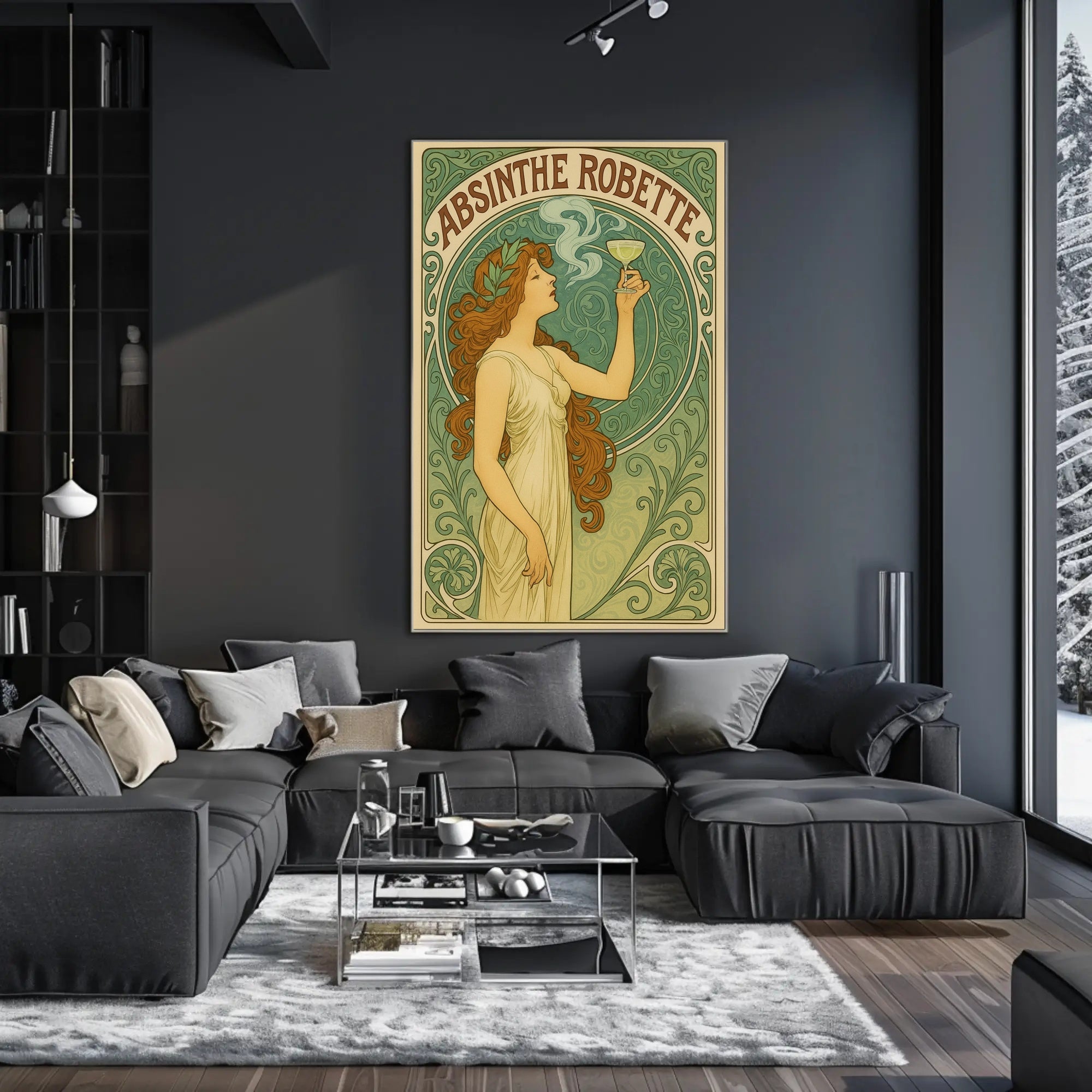 Vintage Art Nouveau Absinthe Robette Artistic Poster PosterGoat