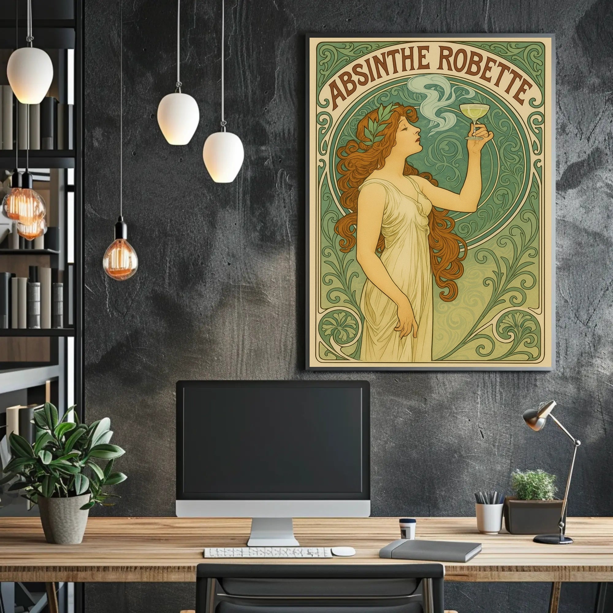 Vintage Art Nouveau Absinthe Robette Artistic Poster PosterGoat